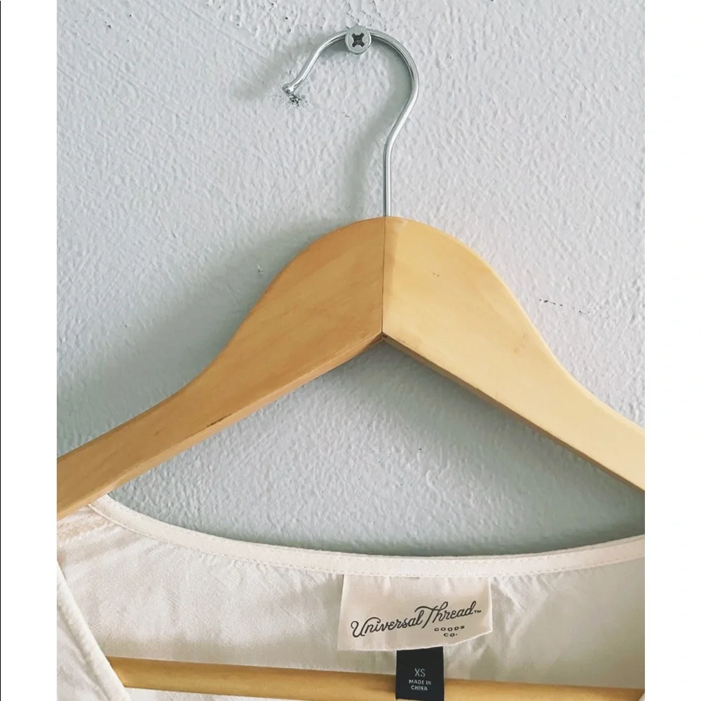 Ivory Shoulder Ruffle Blouse - Picture 2 of 6